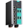 4-port 3-in-1 Device Server, 5-port Managed Switch, 10/100M LAN, 88-300 VDC/85-264 VAC, -40 to 85°CMOXA
